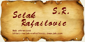 Selak Rafailović vizit kartica
